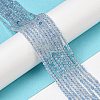 Grade A Natural Aquamarine Beads Strands X-G-E411-19F-2mm-4