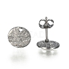 Non-Tarnish 304 Stainless Steel Stud Earring Findings STAS-I157-11A-P-2