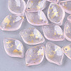Transparent Spray Painted Glass Pendants GLAA-T017-04-A03-1