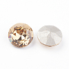 Pointed Back & Back Plated K9 Glass Rhinestone Cabochons RGLA-J012-10mm-246-3
