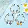 6 Pairs 6 Colors Light Gold 304 Stainless Steel Cuff Earring Chains EJEW-JE05685-2