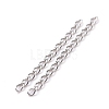 304 Stainless Steel Curb Chains Extender STAS-WH0032-02A-P-2