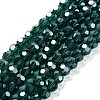 Electroplate Transparent Glass Beads Strands LS-EGLA-A035-T6mm-A18-1