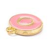Golden Plated Alloy Enamel Charms ENAM-Q437-14O-2