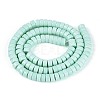 Opaque Solid Color Glass Beads Strands LS-GLAA-N026-3x6mm-14-2
