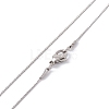 304 Stainless Steel Serpentine Chain Necklace for Men Women NJEW-G076-01A-P-1