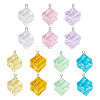 14Pcs 7 Colors Transparent Acrylic Pendants TACR-TA0001-78-2