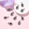 SHEGRACE Brass Micro Pave Cubic Zirconia Pendants XGRQ2O803-446F-P-4