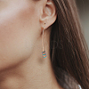 ANATTASOUL 7 Pairs 7 Colors Natural Hematite Arrow Dangle Earrings EJEW-AN0001-43-4
