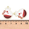 Alloy Enamel Pendants ENAM-L055-01I-02-3