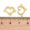 Brass Micro Pave Clear Cubic Zirconia Connestor Charms CU-CBAB3AD-02G-01-3