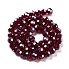 Electroplate Transparent Glass Beads Strands EGLA-A035-T10mm-A02-2