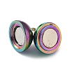 Ion Plating(IP) 304 Stainless Steel Magnetic Clasps with Loops STAS-G173-05M-8MM-2