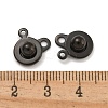 Ion Plating(IP) 201 Stainless Steel Snap Clasps STAS-F139-082B-3