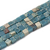 Chips Synthetic Aqua Terra Jasper Beads Strands X-G-S323-001A-1-1