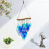 Glass Tassel Wind Chimes AJEW-WH0348-904A-4