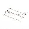 Tarnish Resistant 304 Stainless Steel Eye Pins STAS-I141-01A-P-1