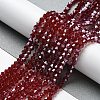 Transparent Electroplate Glass Beads Strands EGLA-A039-T3mm-A27-4