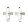 304 Stainless Steel Pendants STAS-C167-08B-P-1