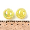 AB Color Transparent Crackle Round Acrylic Beads CACR-S006-07-4