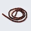 Natural Garnet Bead Strands X-G-G663-03-4mm-4