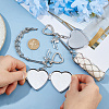 Mirror Alloy & Iron Pendant Decorations HJEW-WH0068-90A-3