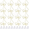 28Pcs Bowknot Shape Brass Earring Hook DIY-SP0001-06G-1