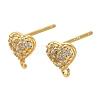 925 Sterling Silver Ear Stud Findings STER-F058-01G-09-1