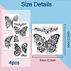 4Pcs 4 Styles PVC Stamp DIY-WH0487-0041-8
