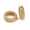 925 Sterling Silver Micro Pave Clear Cubic Zirconia Bead Frames STER-P061-01B-G-2