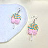 Alloy Polymer Clay Dangle Earrings FS-WG86A62-08-1
