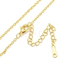 Brass Cable Chain Necklaces for Women NJEW-G084-19G-2