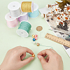 6 Rolls 6 Colors Nylon Chinese Knot Cord NWIR-PH0002-27A-3