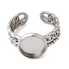 Curb Chains Shapes 304 Stainless Steel Ring Components STAS-P454-04B-P-2
