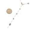 Handmade Natural Labradorite Beaded Chains Earring & Necklaces Sets SJEW-JS01342-03-4
