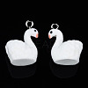 Flocky Resin Pendants RESI-N032-13-4