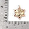 Christmas Theme Brass Micro Pave Cubic Zirconia Pendants X-KK-Z065-01-01G-3