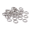 Non-Tarnish 304 Stainless Steel Open Jump Rings STAS-C040-01I-P-1