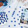 120Pcs Electroplate Glass Links Connectors GLAA-SP0001-73C-4