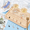 HOBBIESAY 6 Sets Alloy Enamel Wine Glass Charms AJEW-HY0001-49-4