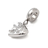 304 Stainless Steel Crystal Rhinestone Sea Animal European Dangle Charms STAS-D153-02A-P-2