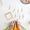 Alloy and  Wooden Sweater Knitting tool AJEW-WH0472-20I-5