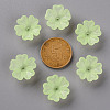 Transparent Frosted Acrylic Bead Caps MACR-S371-04A-728-3
