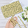 15 Yards Flower Polyester Embroidery Lace Ribbon OCOR-WH0070-77H-3