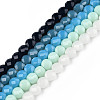 Imitation Jade Glass Beads Strands GLAA-N052-06-1