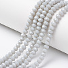 Opaque Solid Color Glass Beads Strands EGLA-A034-P2mm-D15-1
