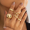 4Pcs Alloy Finger Rings Sets WG7802C-18-1