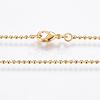 Eco-Friendly Rack Plating Brass Chain Necklaces MAK-G002-06G-C-FF-1