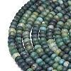 Natural Moss Agate Beads Strands G-P575-A24-6x4mm-3