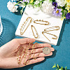6 Styles 304 Stainless Steel Safety Pins Brooch Findings STAS-TA0006-12G-6